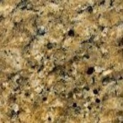 A gold and brown coloured granite