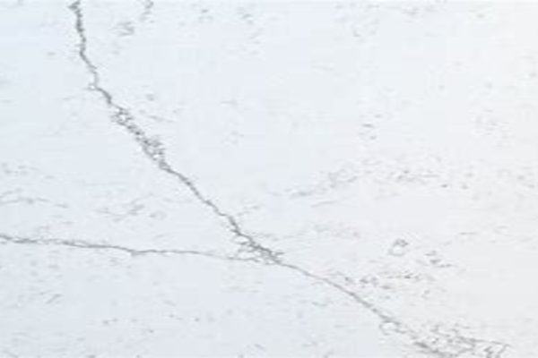 White with a grey vein running through