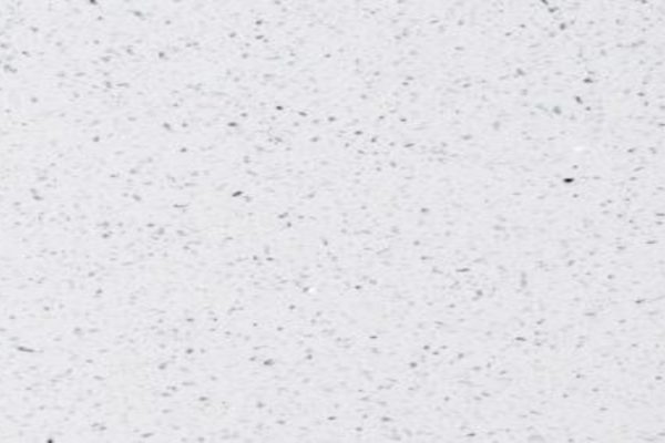 White quartz with small mirror flecks in giving it a shimmer look